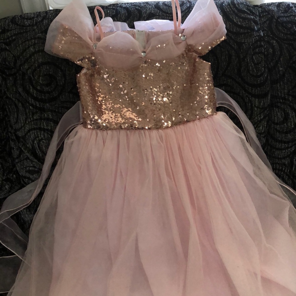 Vestido oro rosado